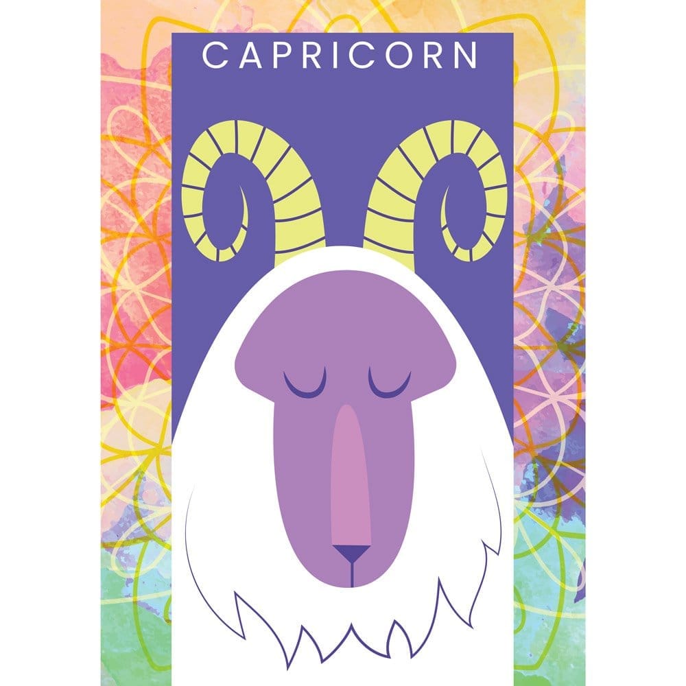 Elegant Men EqualLife Pure Cotton Bio-Washed T-Shirt Chest Printed-Zodiac Sign Series-2-CAPRICON