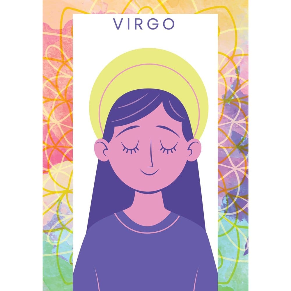 Latest Women EqualLife Pure Cotton Bio-Washed T-Shirt Chest Printed-Zodiac Sign Series-2-VIRGO D