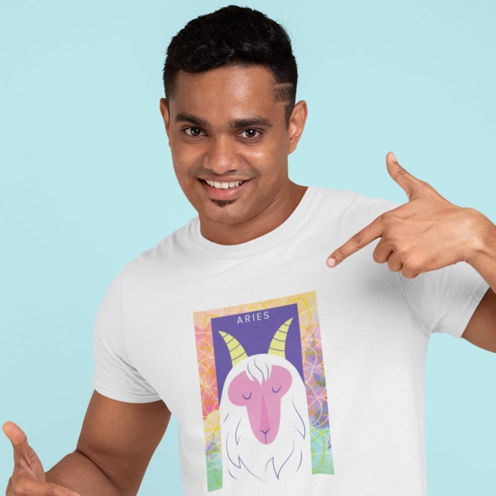 Modern Men EqualLife Pure Cotton Bio-Washed T-Shirt Chest Printed-Zodiac Sign Series-2-CANCER De
