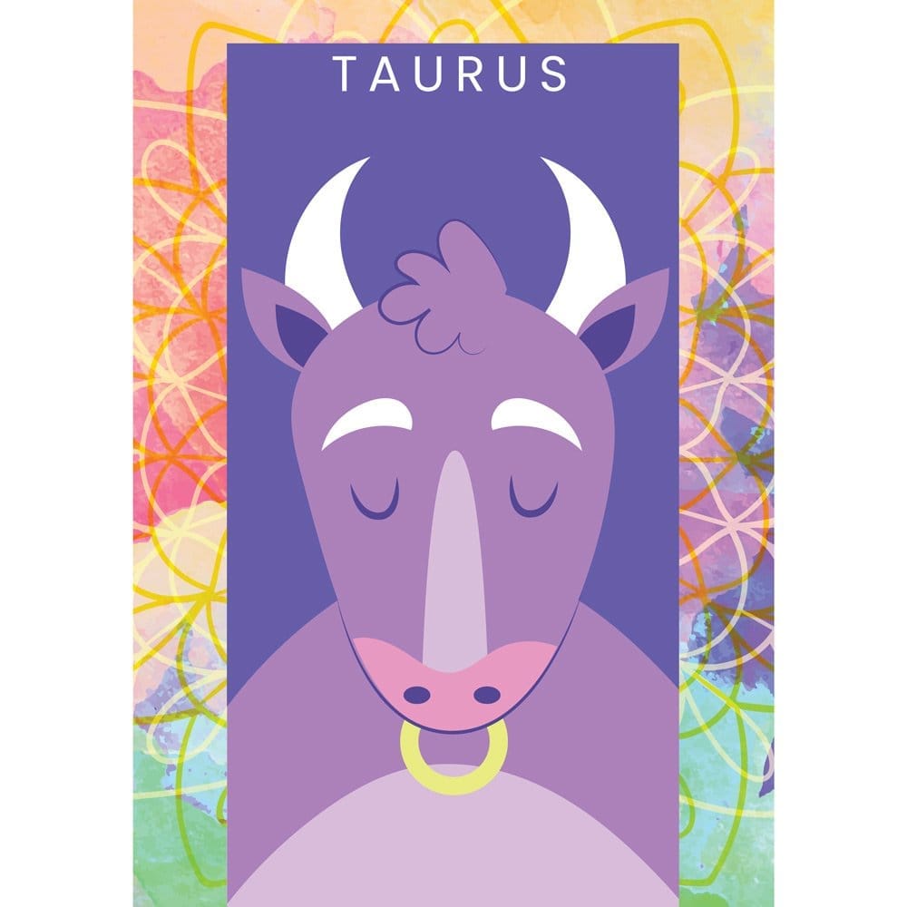 Latest Women EqualLife Pure Cotton Bio-Washed T-Shirt Chest Printed-Zodiac Sign Series-2-TAURUS 