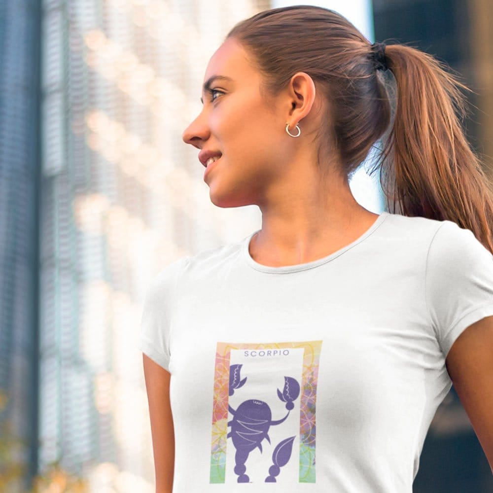 Latest Women EqualLife Pure Cotton Bio-Washed T-Shirt Chest Printed-Zodiac Sign Series-2-TAURUS 
