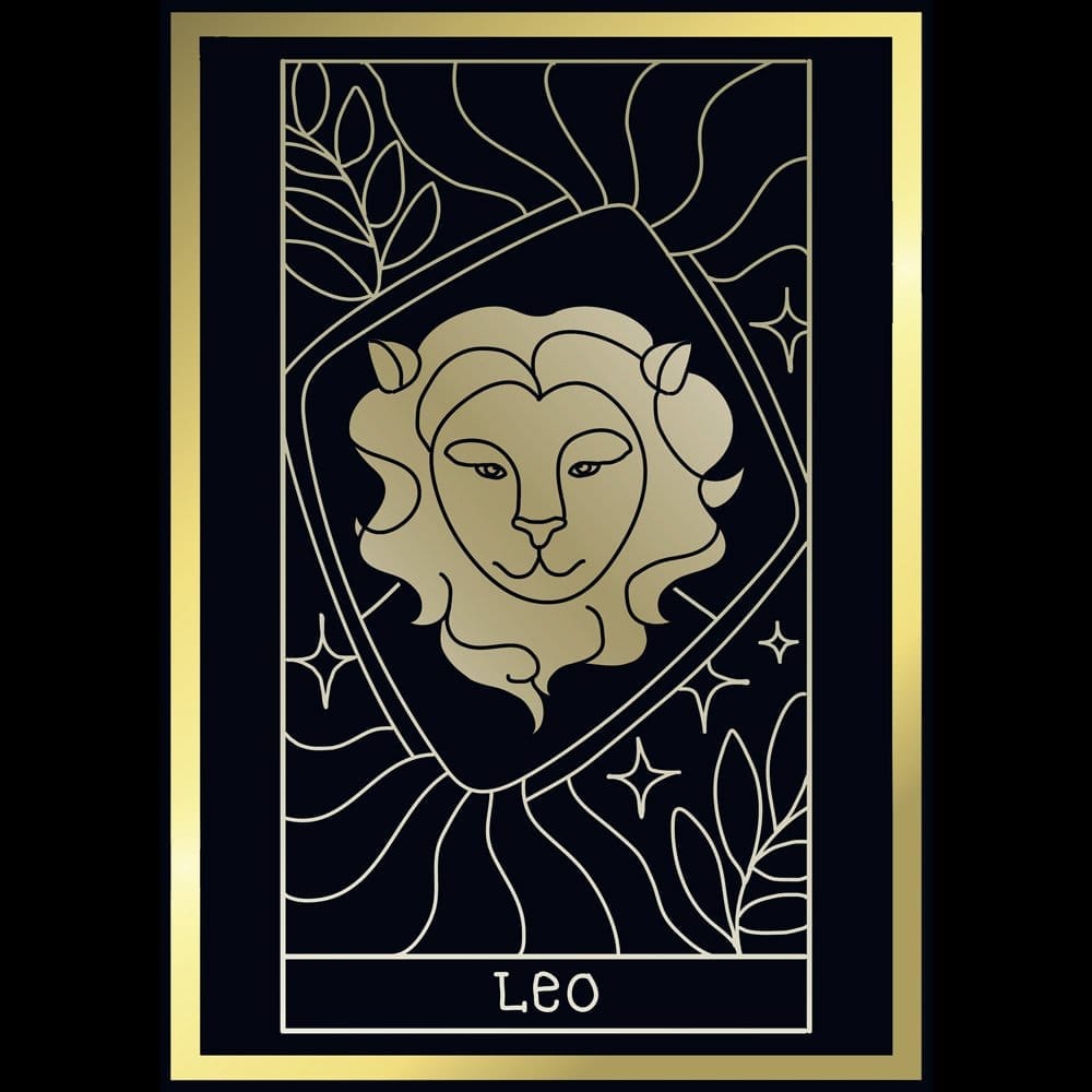 Stylish Men EqualLife Pure Cotton Bio-Washed T-Shirt Chest Printed-Zodiac Sign Series-1-LEO Desi