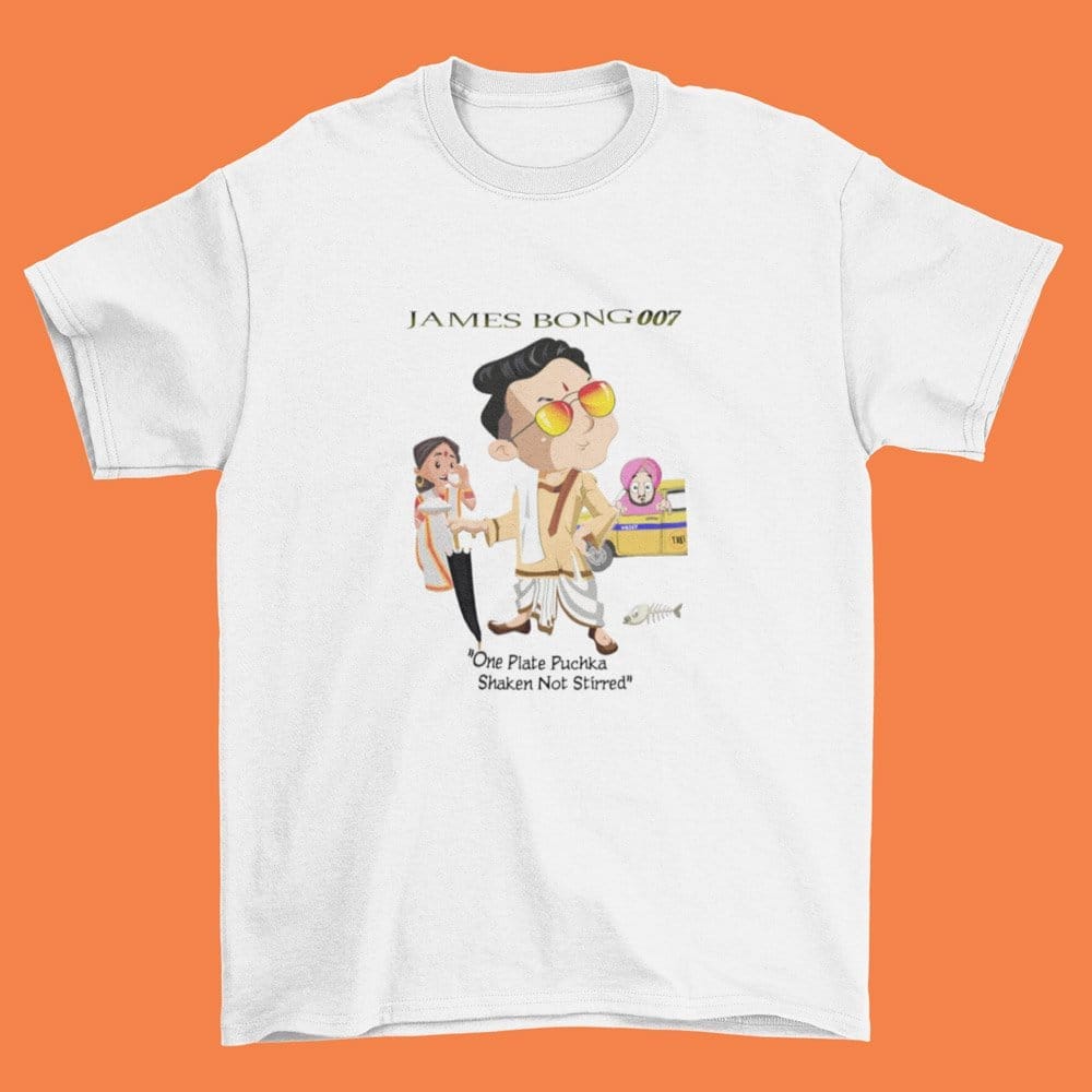Modern Women EqualLife Pure Cotton Bio-Washed T-Shirt Chest Printed-James Bong-by ZingerTees-Wom
