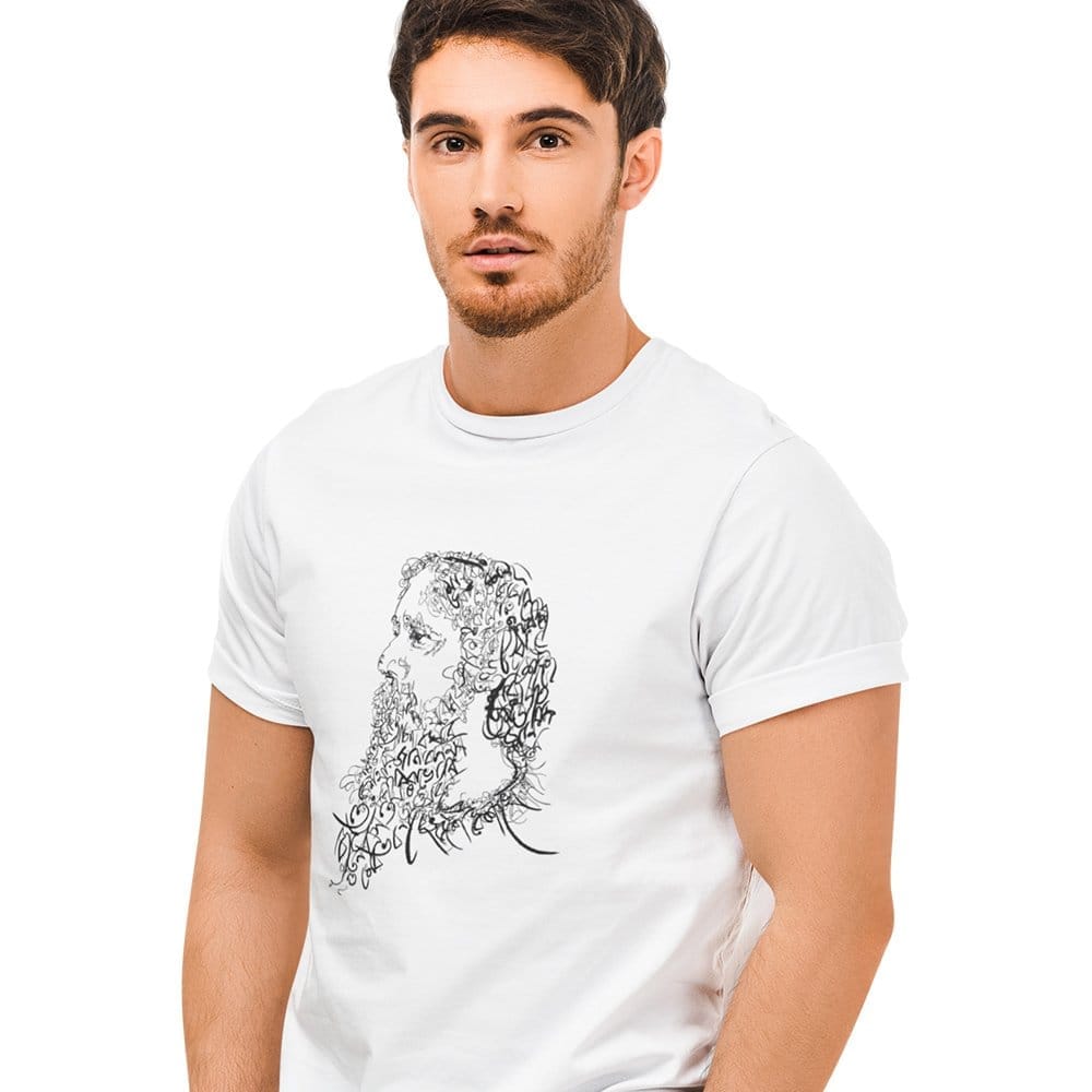 Premium Men EqualLife Pure Cotton Bio-Washed Chest Printed T-Shirt - Bengali Collection - Rabind