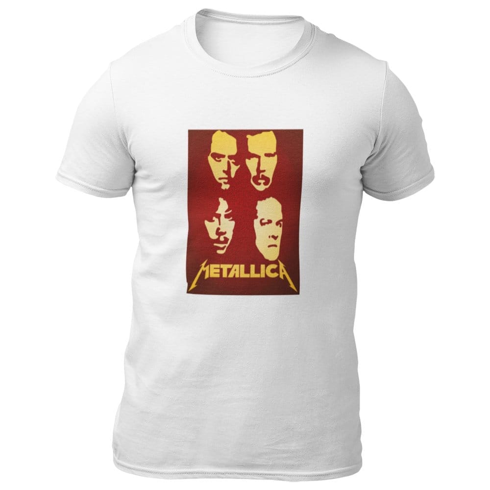 Latest Men EqualLife Pure Cotton Bio-Washed T-Shirt Chest Printed-Tribute to Metallica-Rock Musi
