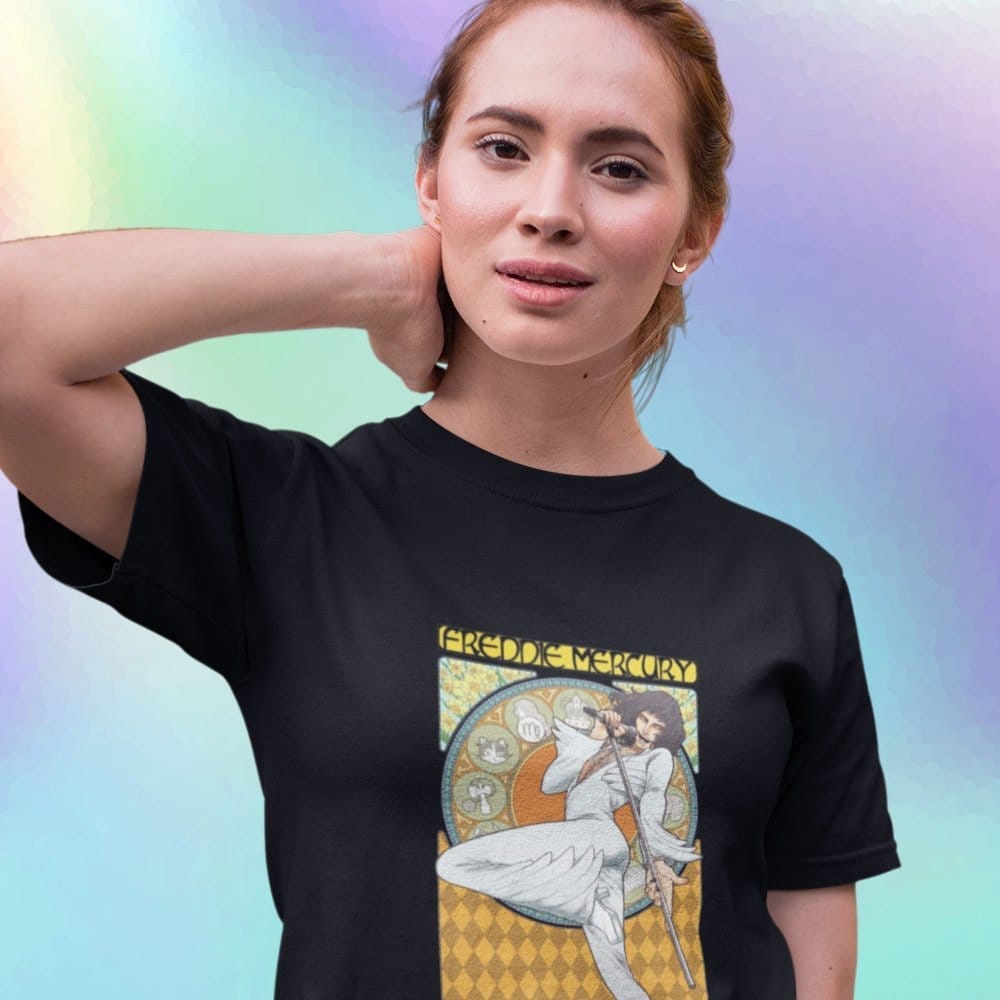 Best Women EqualLife Pure Cotton Bio-Washed T-Shirt Chest Printed-Tribute to Queen-Freddie Mercu