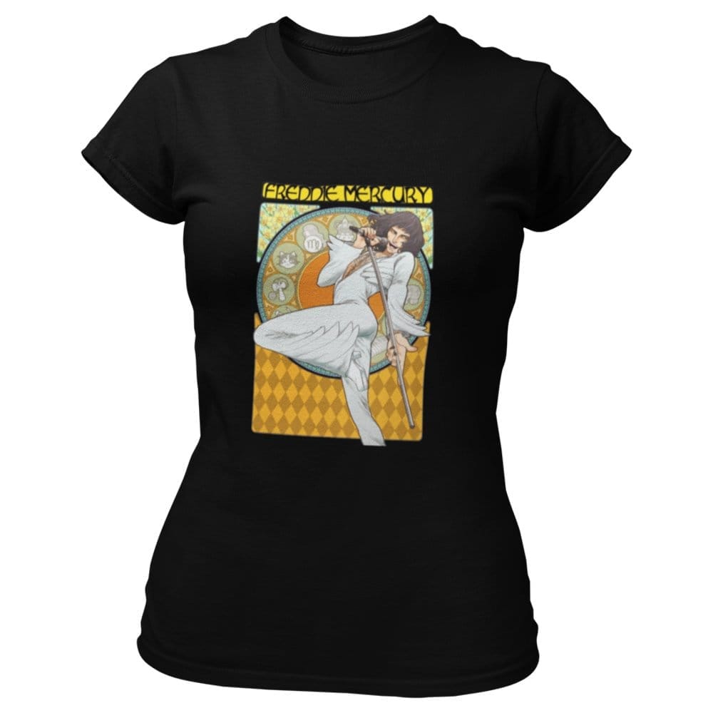 Best Women EqualLife Pure Cotton Bio-Washed T-Shirt Chest Printed-Tribute to Queen-Freddie Mercu