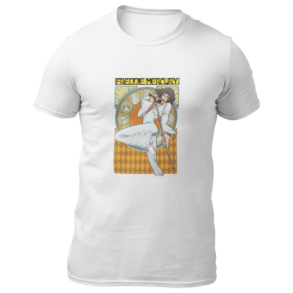 Premium Men EqualLife Pure Cotton Bio-Washed T-Shirt Chest Printed-Tribute to Queen-Freddie Merc