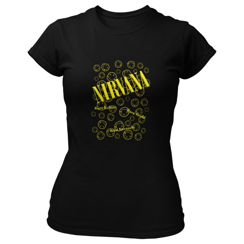 EqualLife Pure Cotton Bio-Washed T-Shirt Chest Printed-Legends Series - Tribute to Rock Band Nirvana Design No.4-by ZingerTees-Men-EL9120326-M