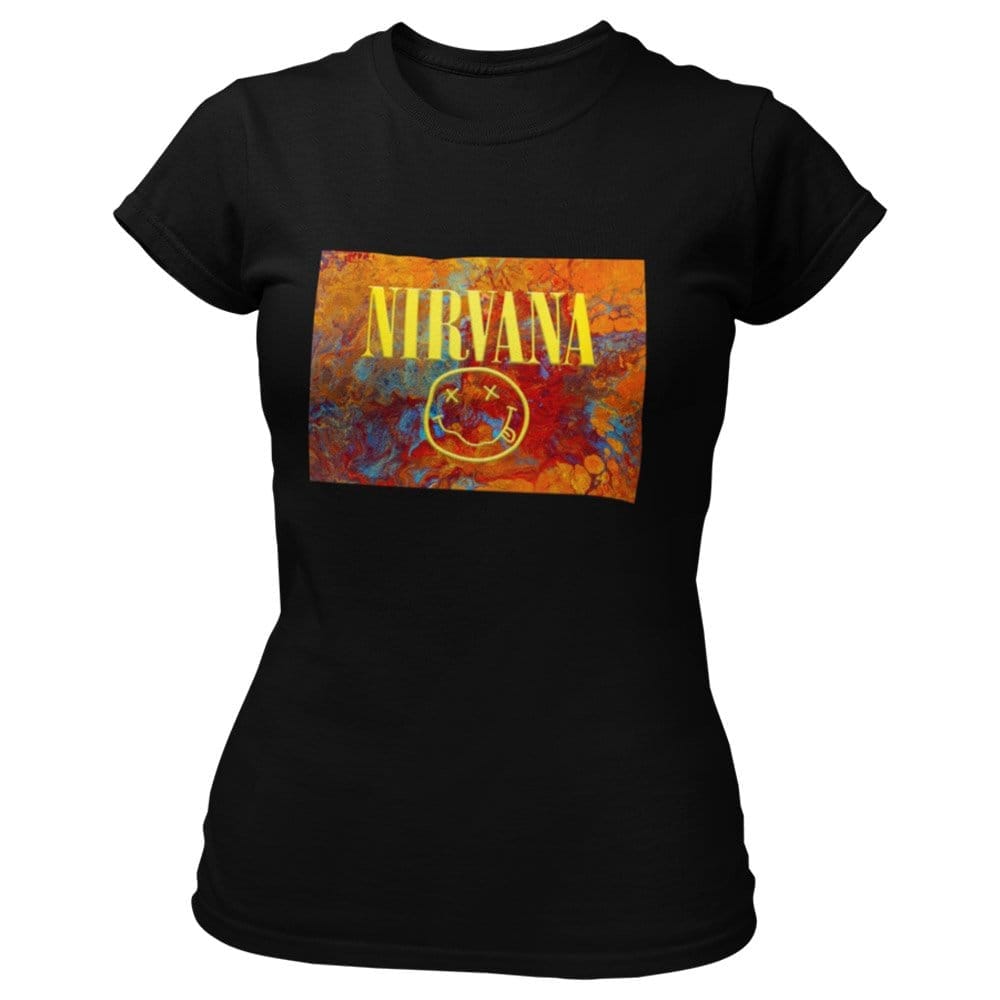 EqualLife Pure Cotton Bio-Washed T-Shirt Chest Printed-Legends Series - Tribute to Rock Band Nirvana Design No.2-by ZingerTees-Men-EL9120324-M
