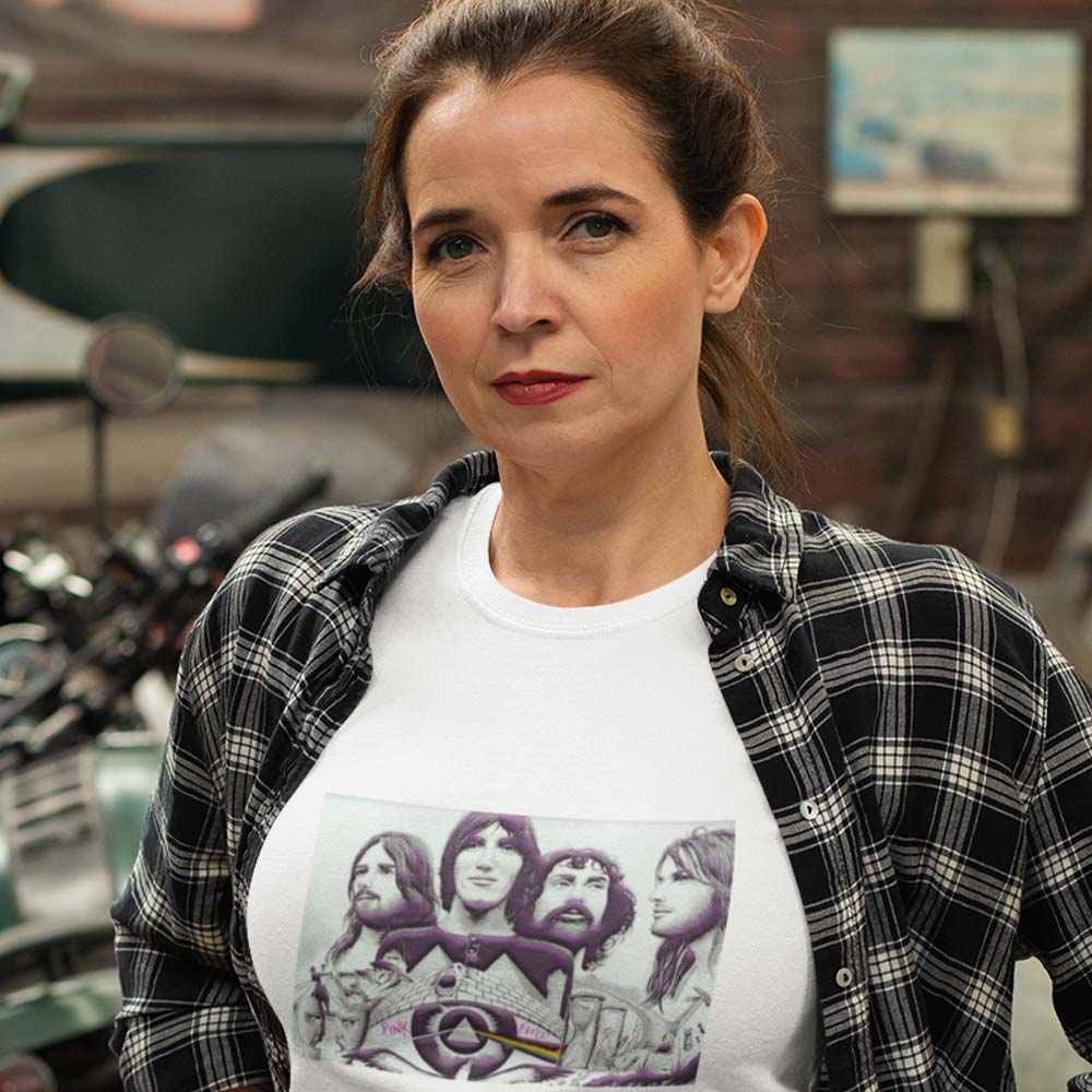 Luxurious Women EqualLife Pure Cotton Bio-Washed T-Shirt Chest Printed-Legends Series - Tribute 