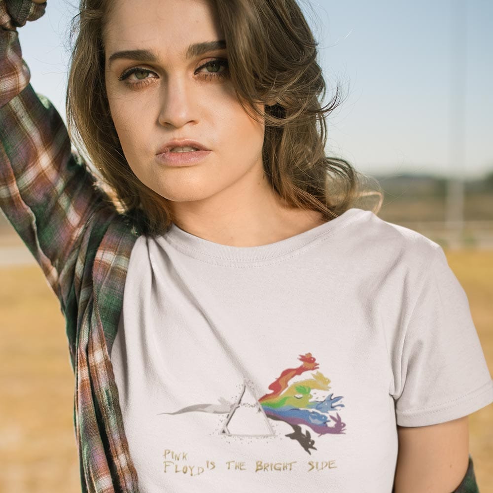 Stylish Women EqualLife Pure Cotton Bio-Washed T-Shirt Chest Printed-Legends Series - Tribute to