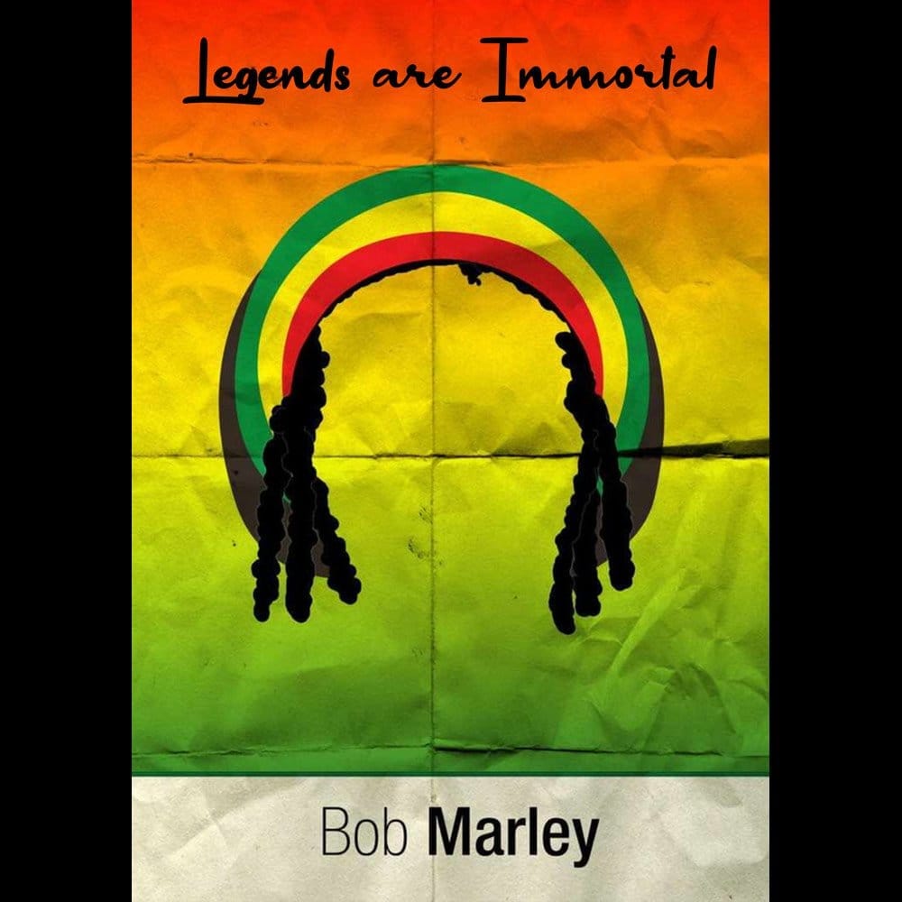 Modern Women EqualLife Pure Cotton Bio-Washed T-Shirt Chest Printed-Tribute to Bob Marley-Rock M
