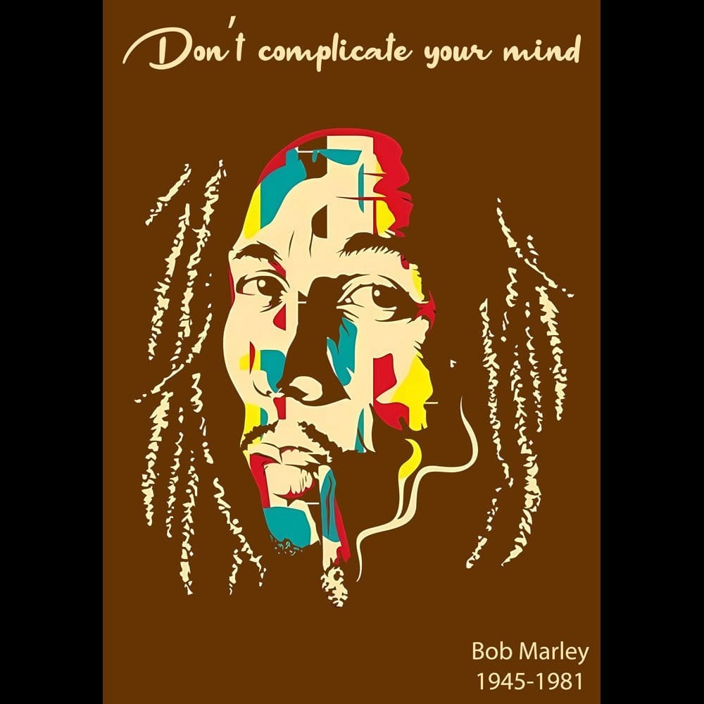 Sophisticated Women EqualLife Pure Cotton Bio-Washed T-Shirt Chest Printed-Tribute to Bob Marley