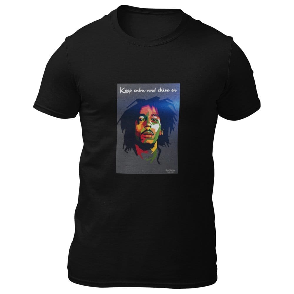 EqualLife Pure Cotton Bio-Washed T-Shirt Chest Printed-Tribute to Bob Marley-Rock Music Legends-7-by ZingerTees-Men-EL9120361-M