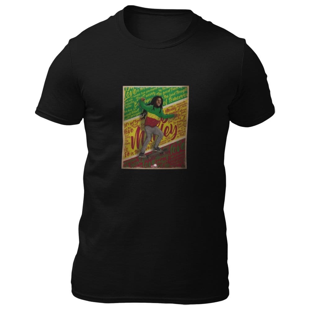 EqualLife Pure Cotton Bio-Washed T-Shirt Chest Printed-Tribute to Bob Marley-Rock Music Legends-6-by ZingerTees-Men-EL9120360-M