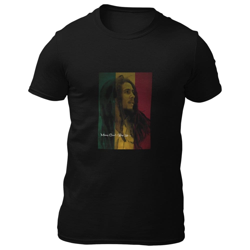 EqualLife Pure Cotton Bio-Washed T-Shirt Chest Printed-Tribute to Bob Marley-Rock Music Legends-2-by ZingerTees-Men-EL9120356-M