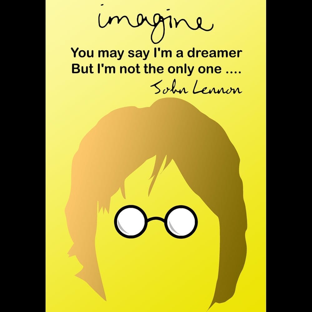 Top Women EqualLife Pure Cotton Bio-Washed T-Shirt Chest Printed-Tribute to John Lennon-Rock Mus
