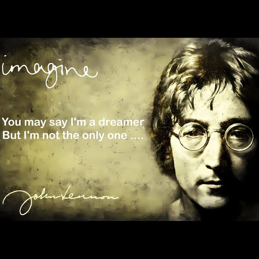 Premium Women EqualLife Pure Cotton Bio-Washed T-Shirt Chest Printed-Tribute to John Lennon-Rock