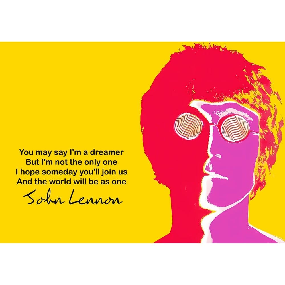 Affordable Men EqualLife Pure Cotton Bio-Washed T-Shirt Chest Printed-Tribute to John Lennon-Roc