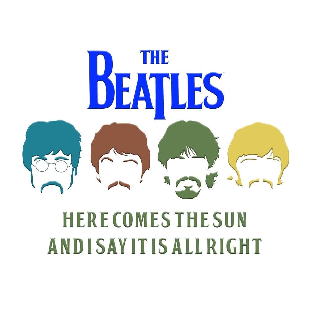 Stylish Men EqualLife Pure Cotton Bio-Washed T-Shirt Chest Printed-Tribute to The Beatles-Rock M