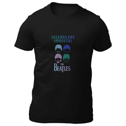EqualLife Pure Cotton Bio-Washed T-Shirt Chest Printed-Tribute to The Beatles-Rock Music Legends-6-by ZingerTees-Men-EL9120341-M