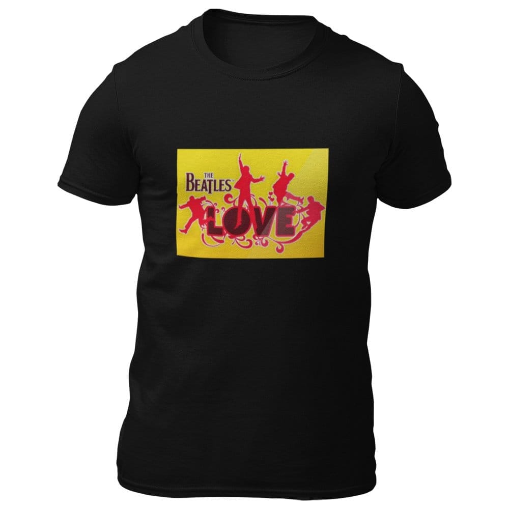 Premium Men EqualLife Pure Cotton Bio-Washed T-Shirt Chest Printed-Tribute to The Beatles-Rock M