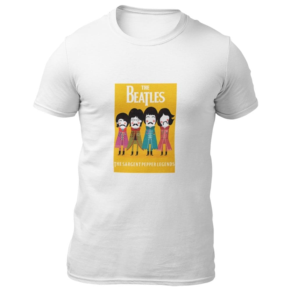 EqualLife Pure Cotton Bio-Washed T-Shirt Chest Printed-Tribute to The Beatles-Rock Music Legends-4-by ZingerTees-U-MenL9120339-X-M