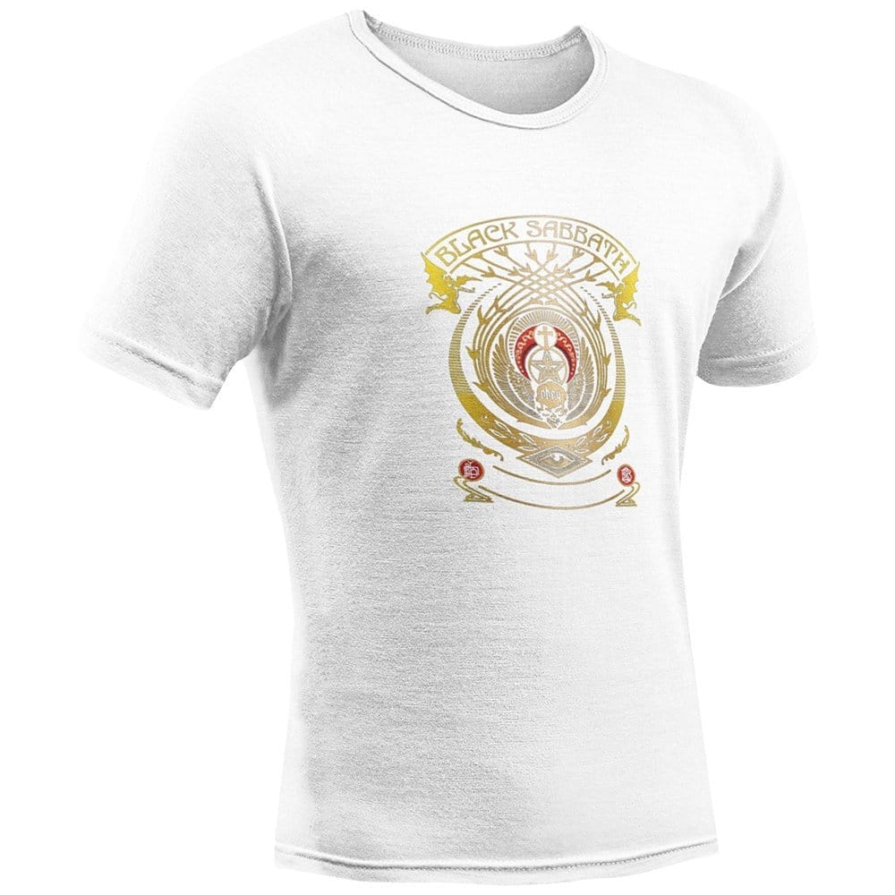 Sophisticated Men EqualLife Pure Cotton Bio-Washed Chest Printed T-Shirt - Rock Music Legends - 