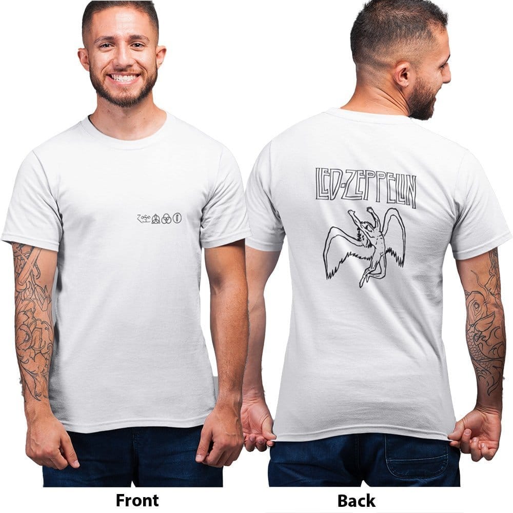 Sophisticated Men EqualLife Pure Cotton Bio-Washed Chest Printed T-Shirt - Rock Music - Tribute 