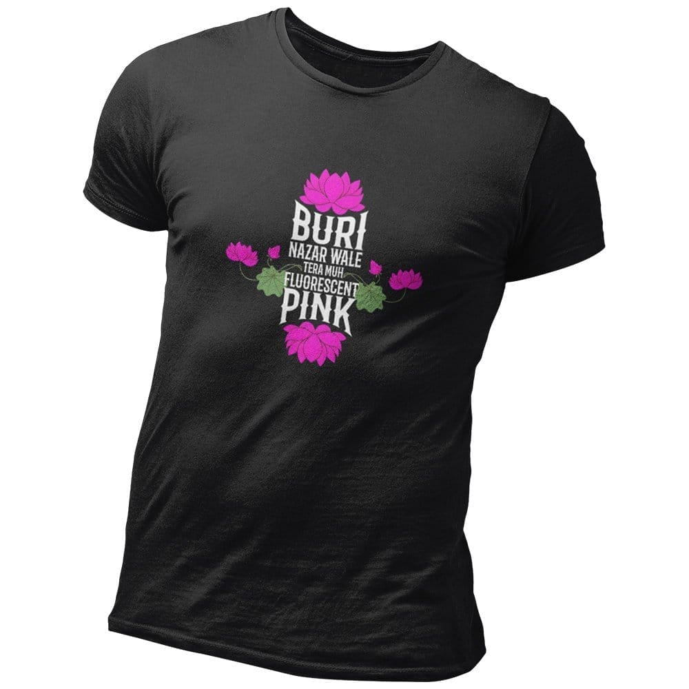 Modern Men EqualLife Pure Cotton Bio-Washed Chest Printed T-Shirt - Funny Tees - Buri Nazar Wala