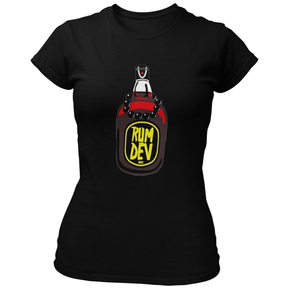 Premium Women EqualLife Pure Cotton Bio-Washed Chest Printed T-Shirt - Funny Tees - Rum Dev Desi