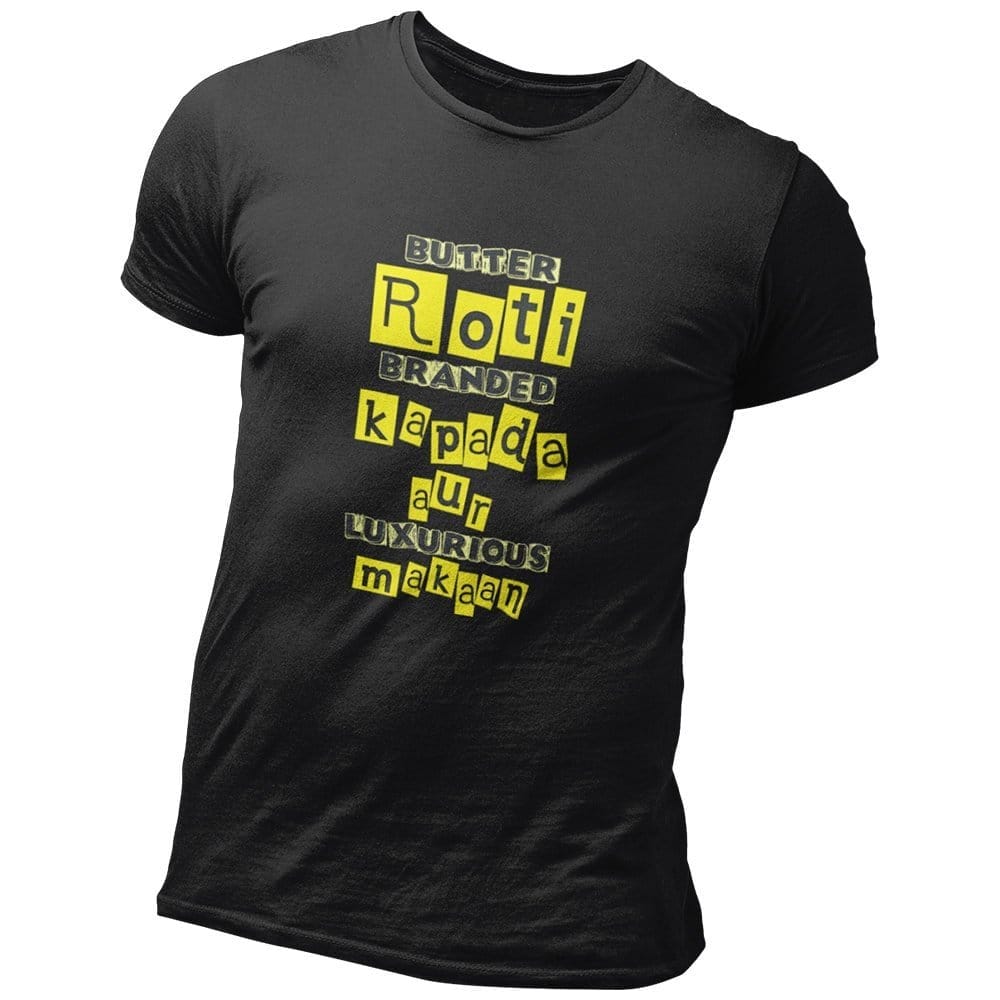 Sophisticated Men EqualLife Pure Cotton Bio-Washed Chest Printed T-Shirt - Funny Tees - Butter R