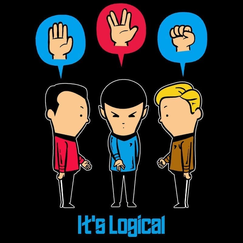 Stylish Women EqualLife Pure Cotton Chest Print T Shirt-Sifi Series-It is Logical-Spock-Design-5