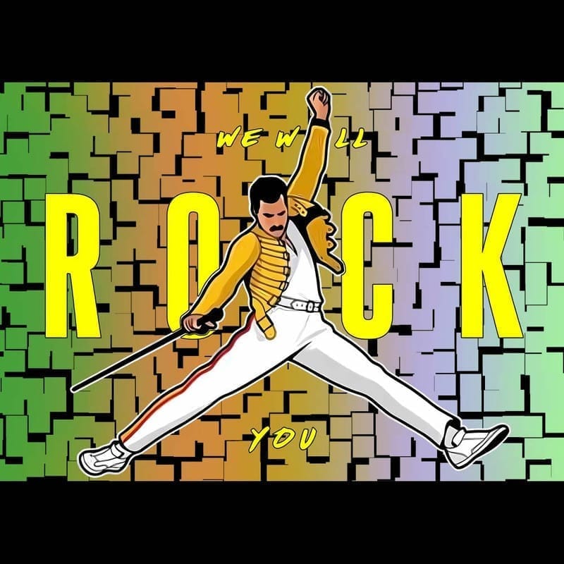 New Men EqualLife Printed T Shirts-Tribute to Queen-Freddie Mercury-Rock Music-Design-3-by Zinge