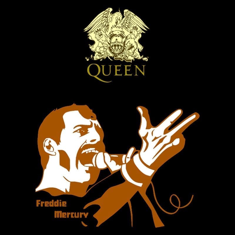 Latest Women EqualLife Printed T Shirts-Tribute to Queen-Freddie Mercury-Rock Music-Design-10-by