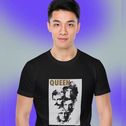 EqualLife Printed T Shirts-Tribute to Queen-Freddie Mercury-Rock Music-Design-2-by ZingerTees-Men-EEL9120490