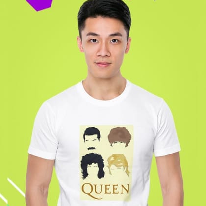 EqualLife Printed T Shirts-Tribute to Queen-Freddie Mercury-Rock Music-Design-9-by ZingerTees-Men-EL9120497