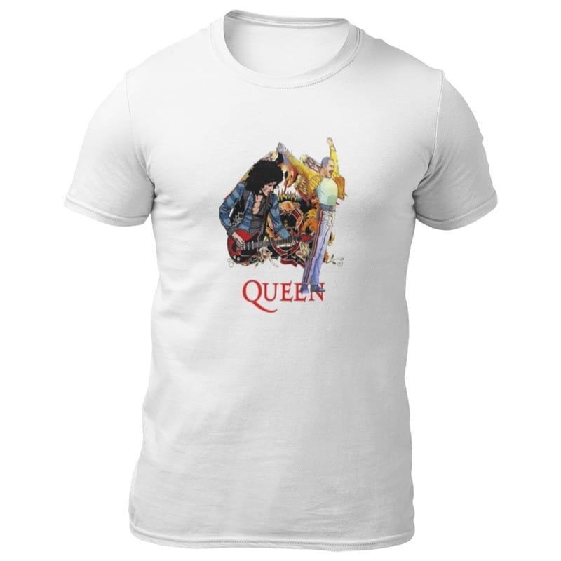 Elegant Men EqualLife Printed T Shirts-Tribute to Queen-Freddie Mercury-Rock Music-Design-8-by Z