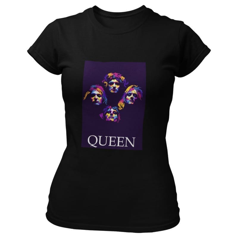 Modern Women EqualLife Printed T Shirts-Tribute to Queen-Freddie Mercury-Rock Music-Design-7-by 