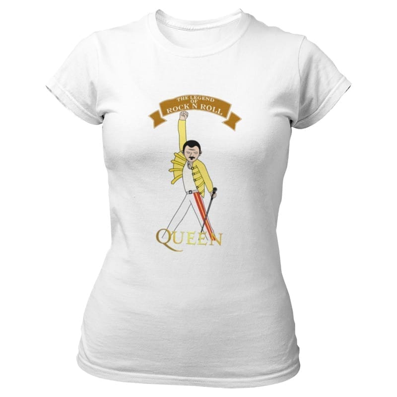 Stylish Women EqualLife Printed T Shirts-Tribute to Queen-Freddie Mercury-Rock Music-Design-6-by