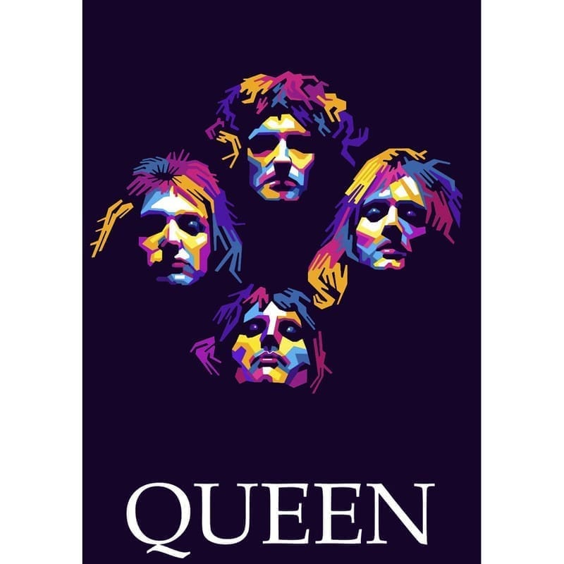 Latest Men EqualLife Printed T Shirts-Tribute to Queen-Freddie Mercury-Rock Music-Design-7-by Zi
