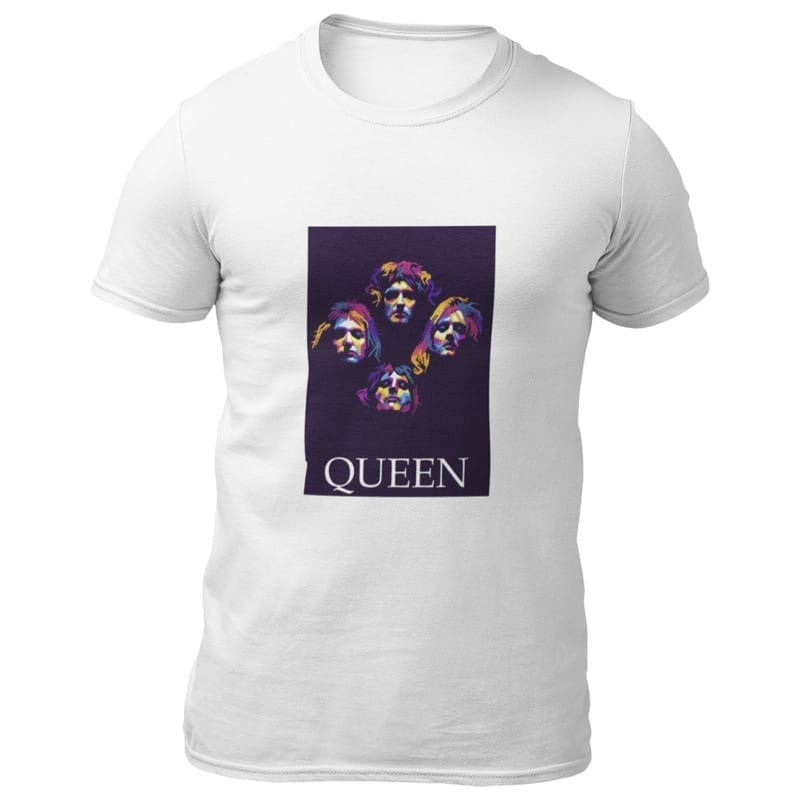 Latest Men EqualLife Printed T Shirts-Tribute to Queen-Freddie Mercury-Rock Music-Design-7-by Zi