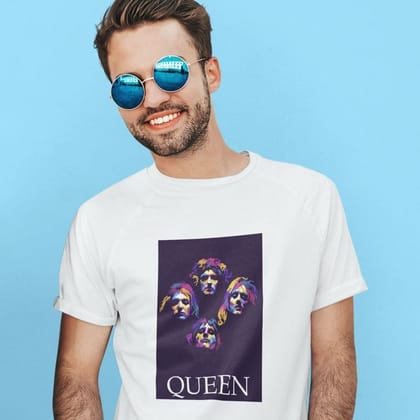 EqualLife Printed T Shirts-Tribute to Queen-Freddie Mercury-Rock Music-Design-7-by ZingerTees-Men-EL9120495
