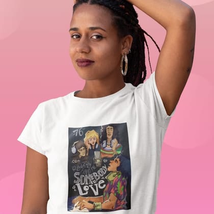 EqualLife Printed T Shirts-Tribute to Queen-Freddie Mercury-Rock Music-Design-5-by ZingerTees-Women-EL9120493