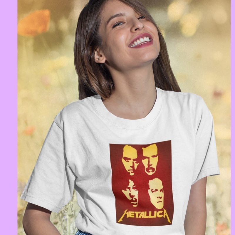Top Women EqualLife Printed T Shirts-Tribute to Metallica-Rock Music-Design-10-by ZingerTees-Wom