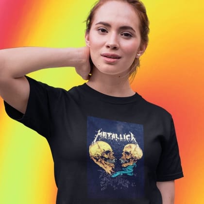 EqualLife Printed T Shirts-Tribute to Metallica-Rock Music-Design-4-by ZingerTees-Women-EL9120482