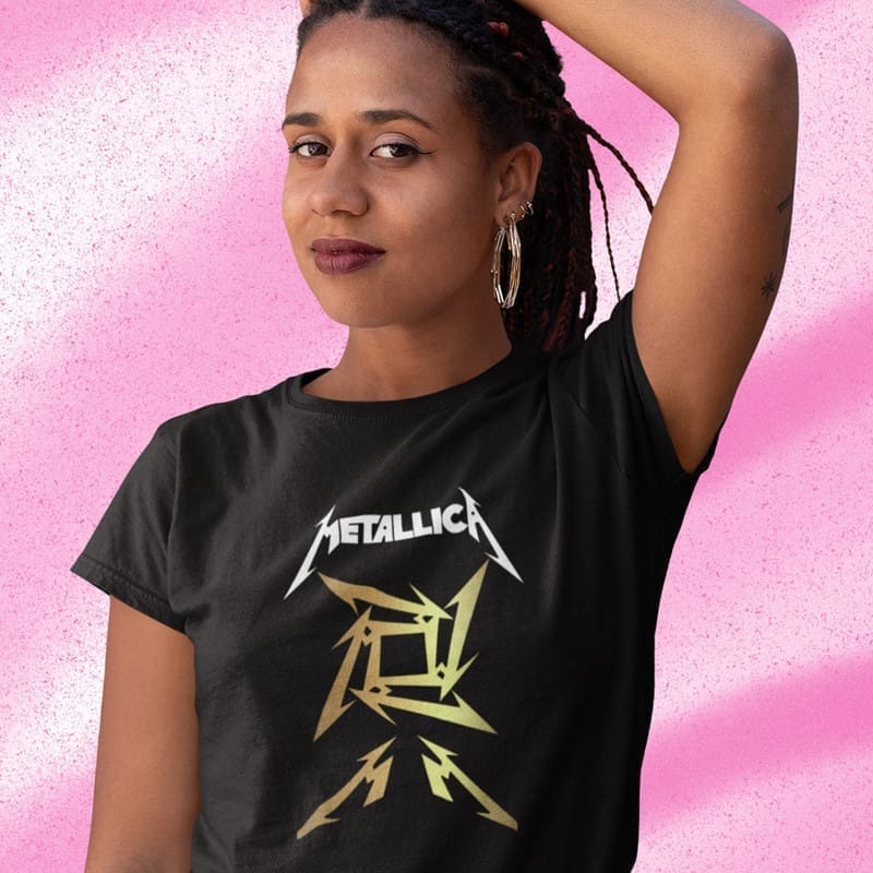 Affordable Women EqualLife Printed T Shirts-Tribute to Metallica-Rock Music-Design-5-by ZingerTe