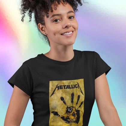 EqualLife Printed T Shirts-Tribute to Metallica-Rock Music-Design-2-by ZingerTees-Women-EL9120480