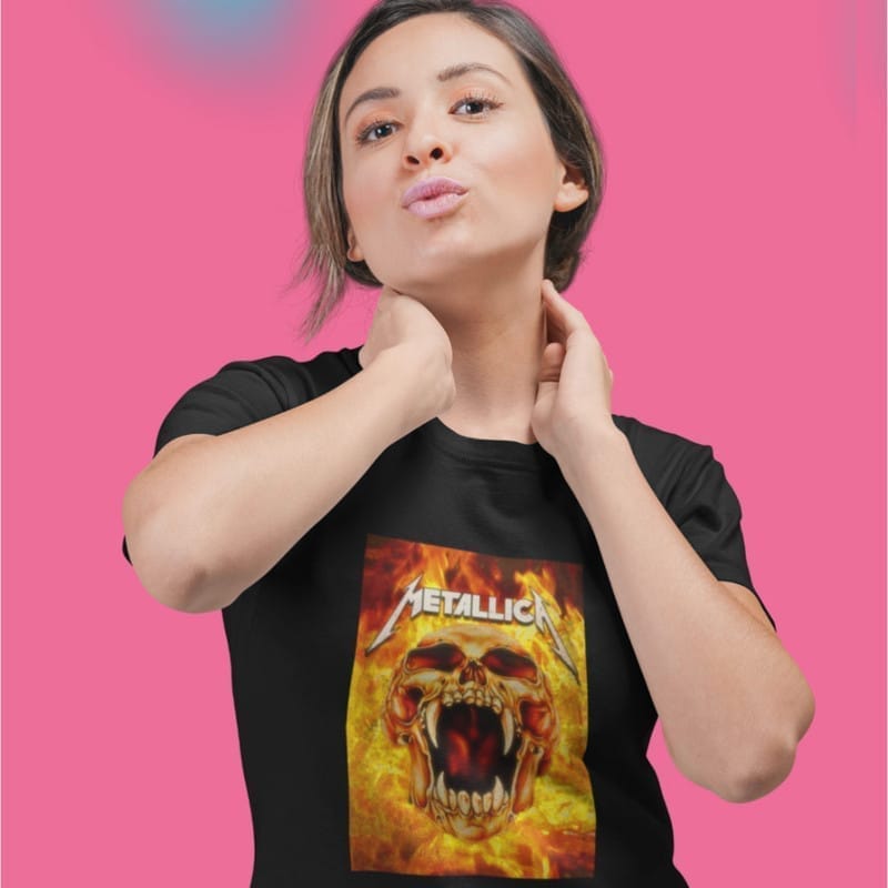 Top Women EqualLife Printed T Shirts-Tribute to Metallica-Rock Music-Design-1-by ZingerTees-Wome